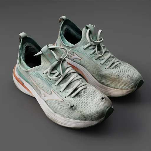 Used Green Sneakers