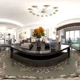 Living room black white light 18k