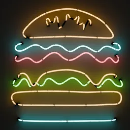 Scifi Burger Neon Sign