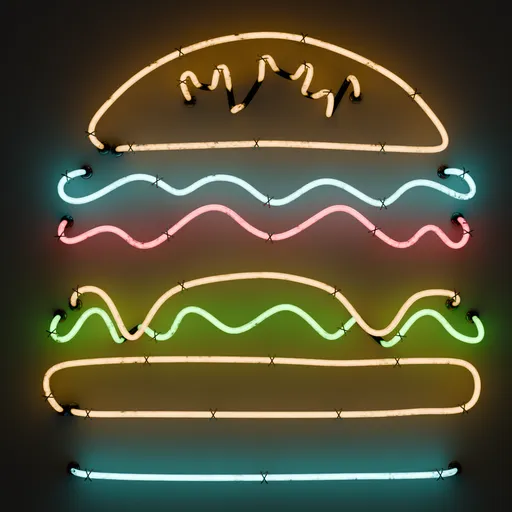 Scifi Burger Neon Sign