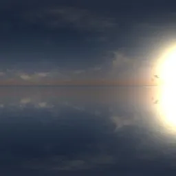 Calm Horizon Sky & Ocean Reflection