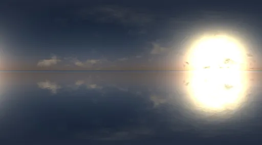 Calm Horizon Sky & Ocean Reflection