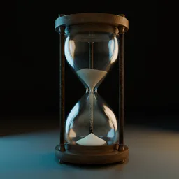 Classic Hourglass with Realistic Sand