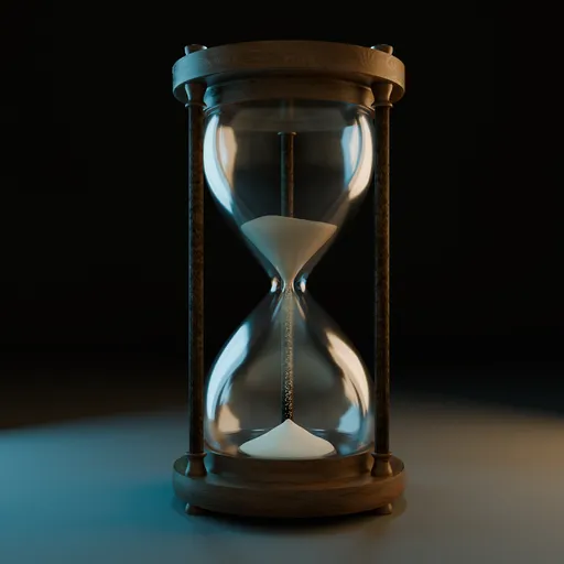Classic Hourglass with Realistic Sand