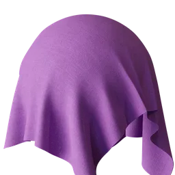 High-resolution purple PBR textile material for Blender 3D artists, ideal for realistic fabric rendering in digital models.