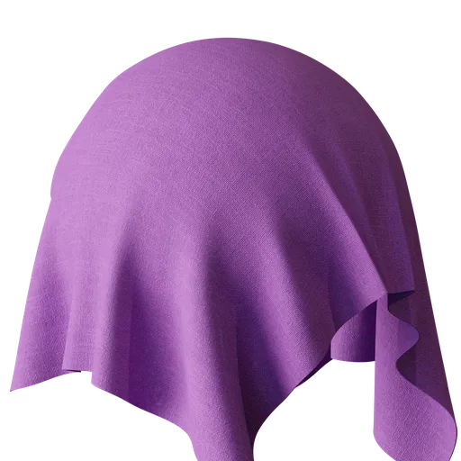 High-resolution purple PBR textile material for Blender 3D artists, ideal for realistic fabric rendering in digital models.