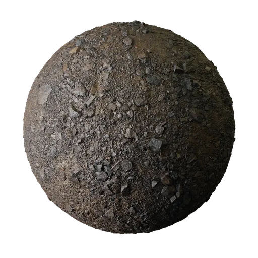 Wet Dark Stony Earth