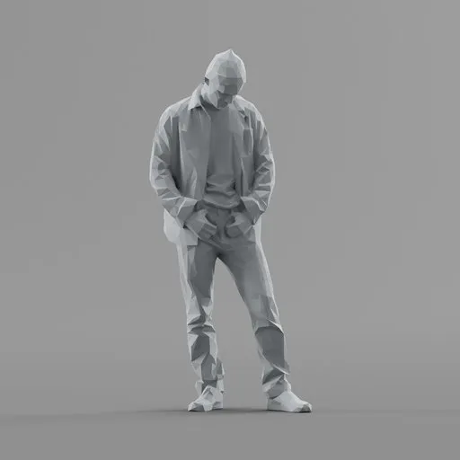 Lowpoly Male Standing