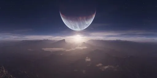 Planet Jagged Landscape Sci-Fi