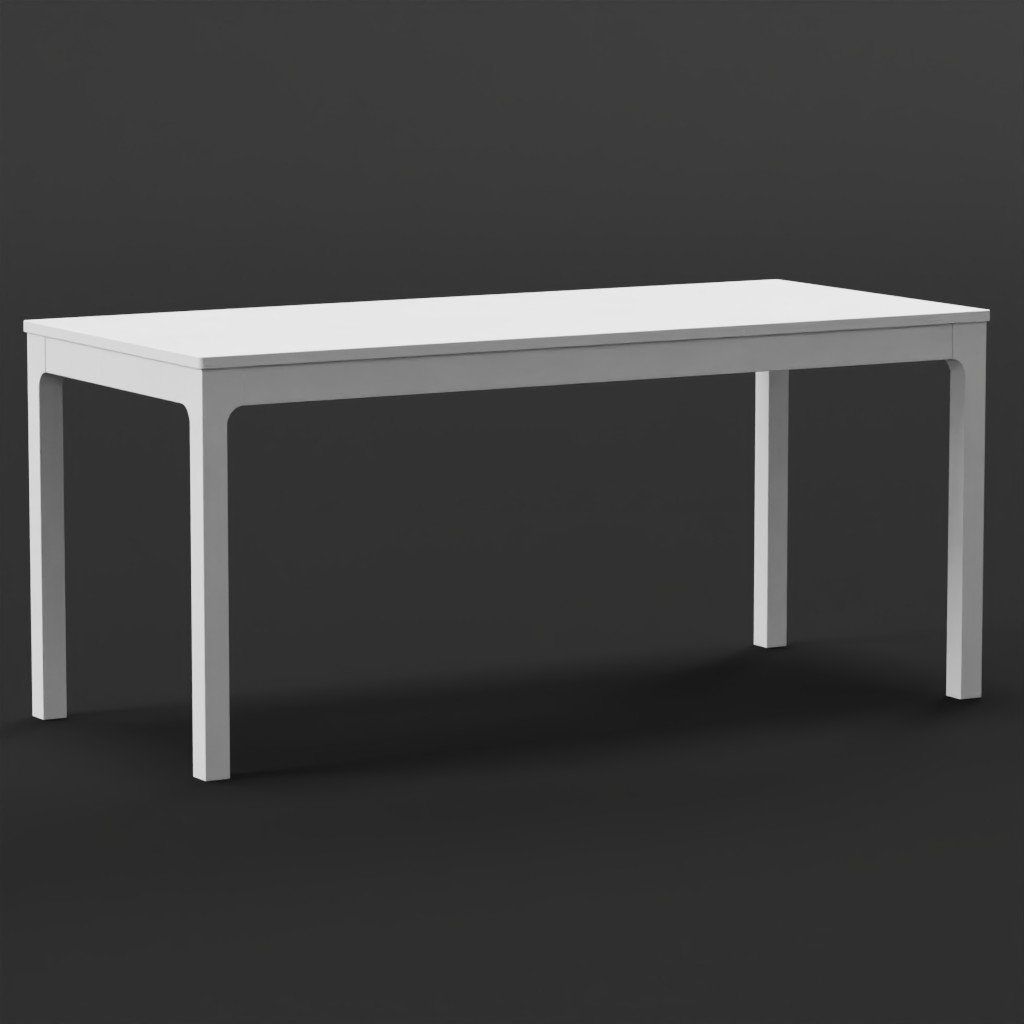 IKEA EKEDALEN table 180 white Tables models BlenderKit
