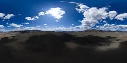 Aerial Desert Mountain Landscape