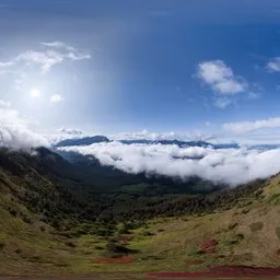 Dramatic Cloud Mountain Aerial