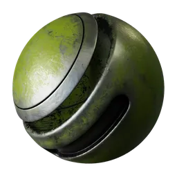 Metal Scratched Green