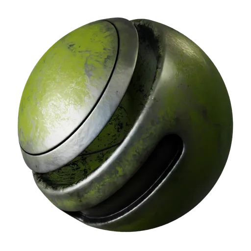 Metal Scratched Green