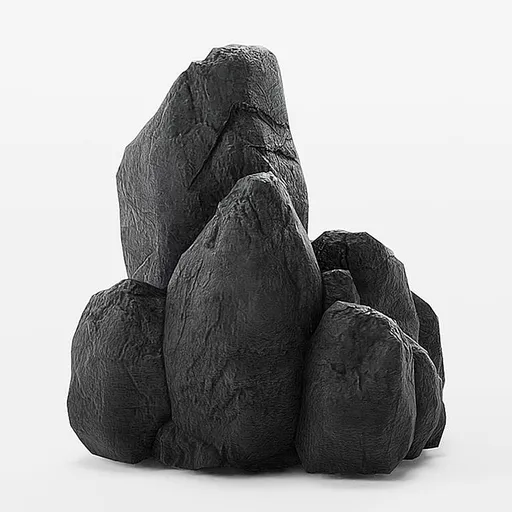 Cliff Rock Pointed Black