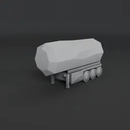 Low-poly fuel tank