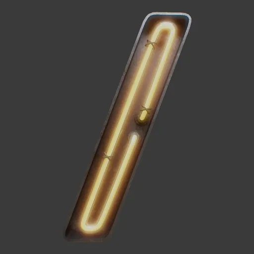 Letter neon sign