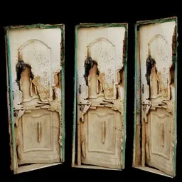 Damaged Wooden Door