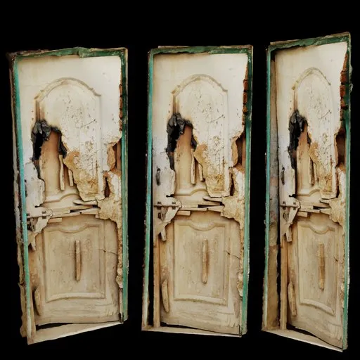 Damaged Wooden Door