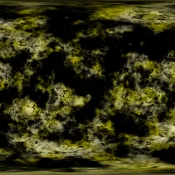 Yellow Nebula In Space