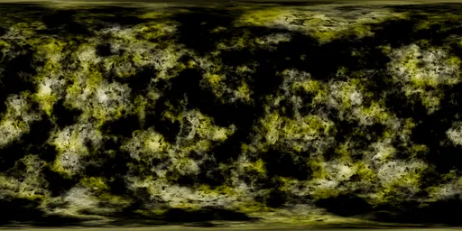Yellow Nebula In Space