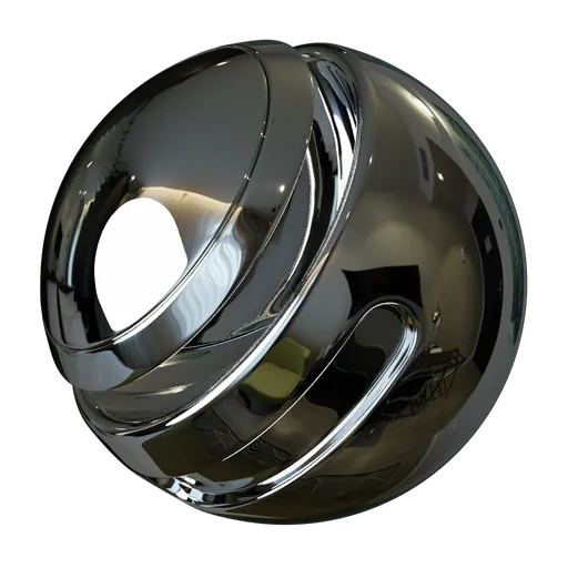 Reflective noise pattern PBR glass material for 3D modeling in Blender, creating illusion-like surface effects.