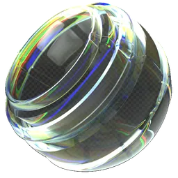 Highly realistic procedural glass material with adjustable RGB index of refraction for 3D rendering in Blender.