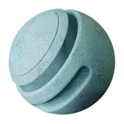 Blue Old Plastered Wall