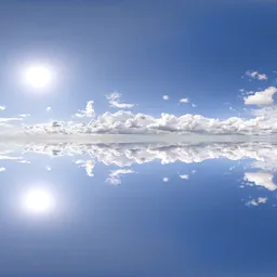 Infinite Real Sky - White Puffy Clouds