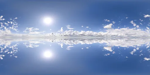 Infinite Real Sky - White Puffy Clouds
