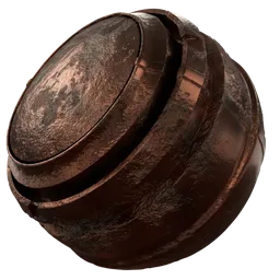 Dirty and Oxidate Copper Metal