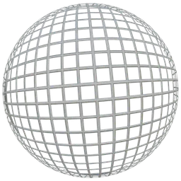 2K transparent grid wireframe texture for PBR rendering in tech 3D projects.