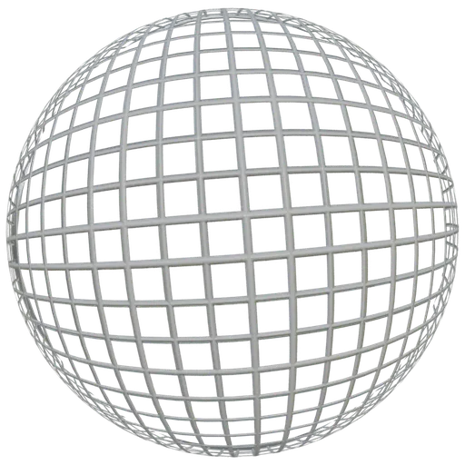 2K transparent grid wireframe texture for PBR rendering in tech 3D projects.