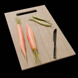 Kitchen Prep Board with Vegetations