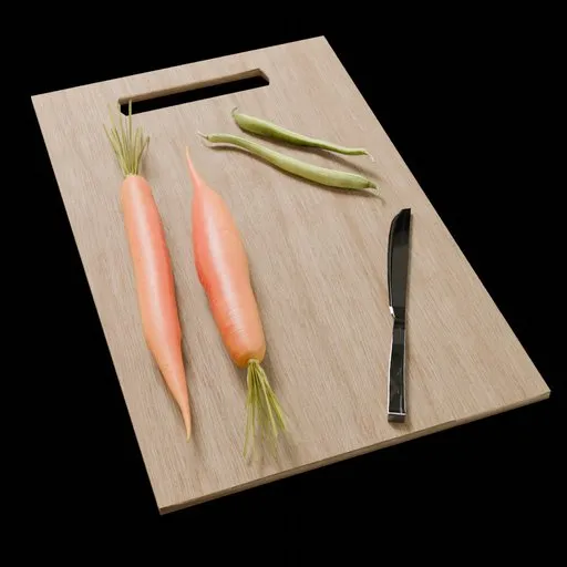 Kitchen Prep Board with Vegetations