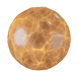 Orange crystal glass