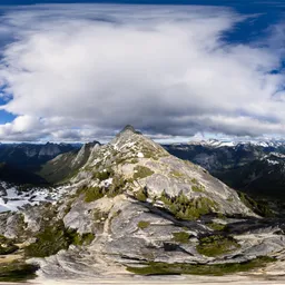 Canadian Mountain Landscape Cloudy Sky