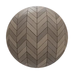 Seamless Procedural Chevron Parquet texture for PBR 3D rendering in Blender.