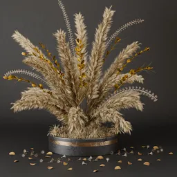 SJ-boho minimal pampas arrangement