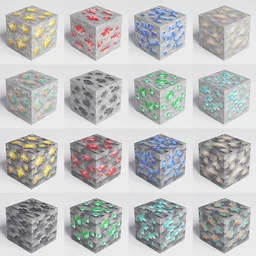 Minecraft Ore Blocks