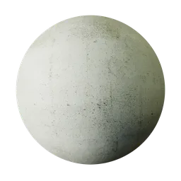 High-resolution PBR Weathered Concrete texture for 3D models, showcasing realistic aging and subtle color variations.