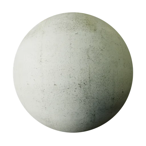 High-resolution PBR Weathered Concrete texture for 3D models, showcasing realistic aging and subtle color variations.