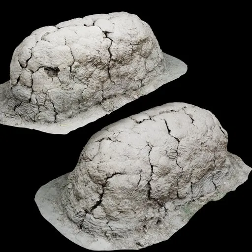 Stacked Cow Dung Heap