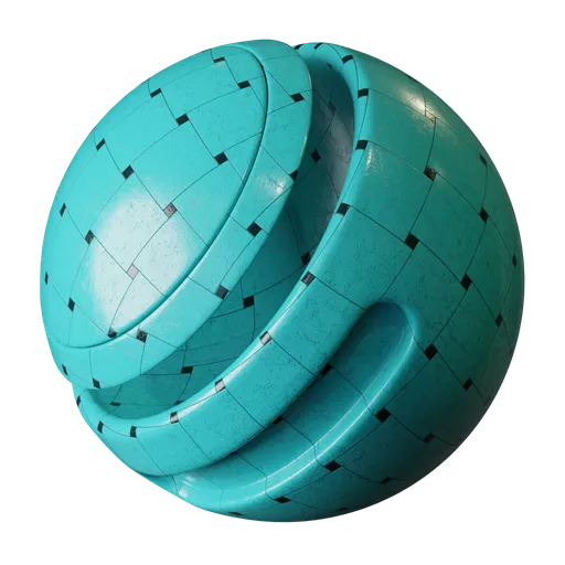 Cyan Inset Tiles