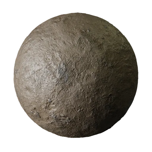 Wet Brown Mud with Straw