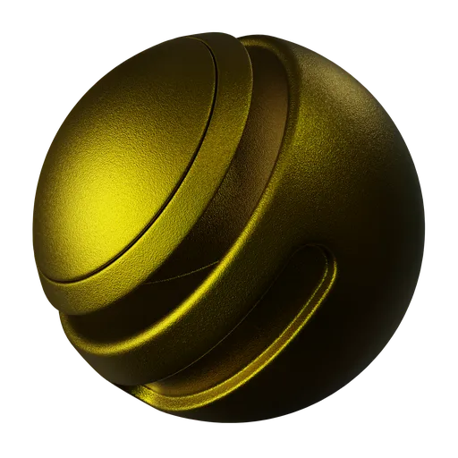 Powder coated metal yellow