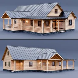 Modern Wooden House