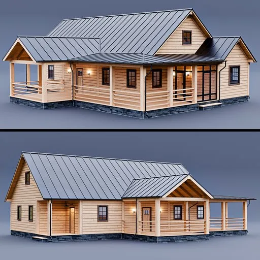 Modern Wooden House