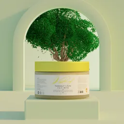 Product visualization scene for cream