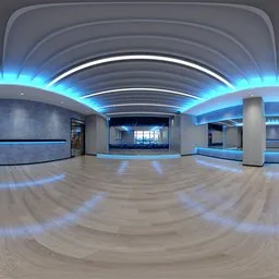 Blue Panel Light Dance Studio